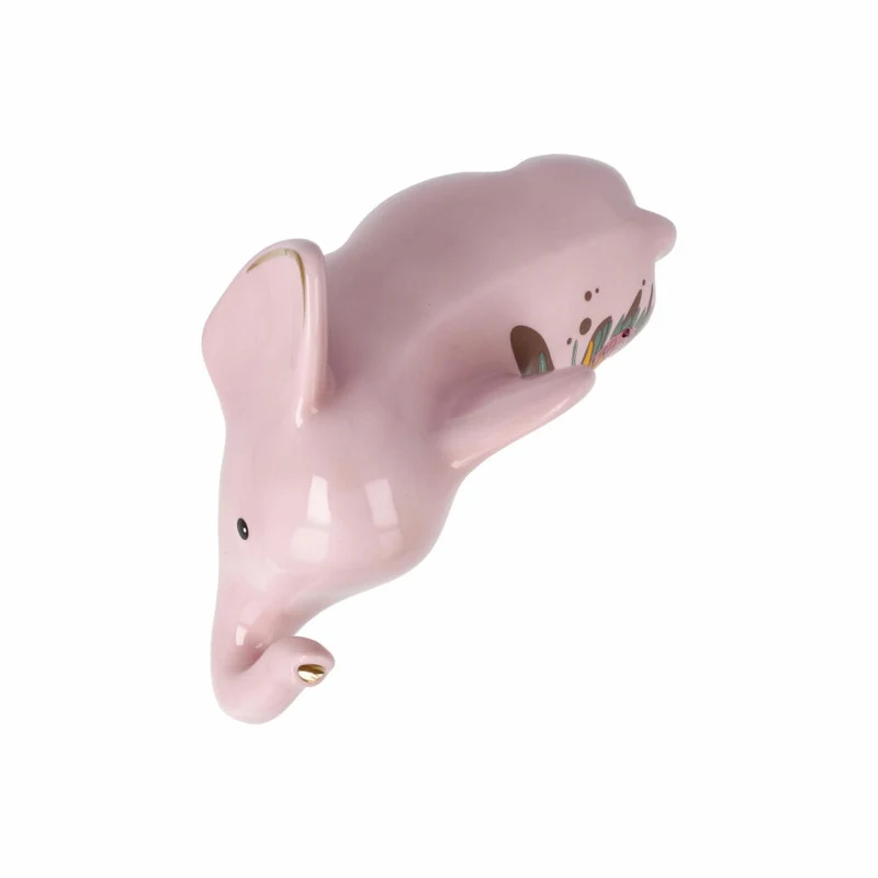 Goebel Figur Wanjala, Elephant, Elefantenfigur, Elefanten Figur, Dekofigur, Porzellan, Rose, 70001041