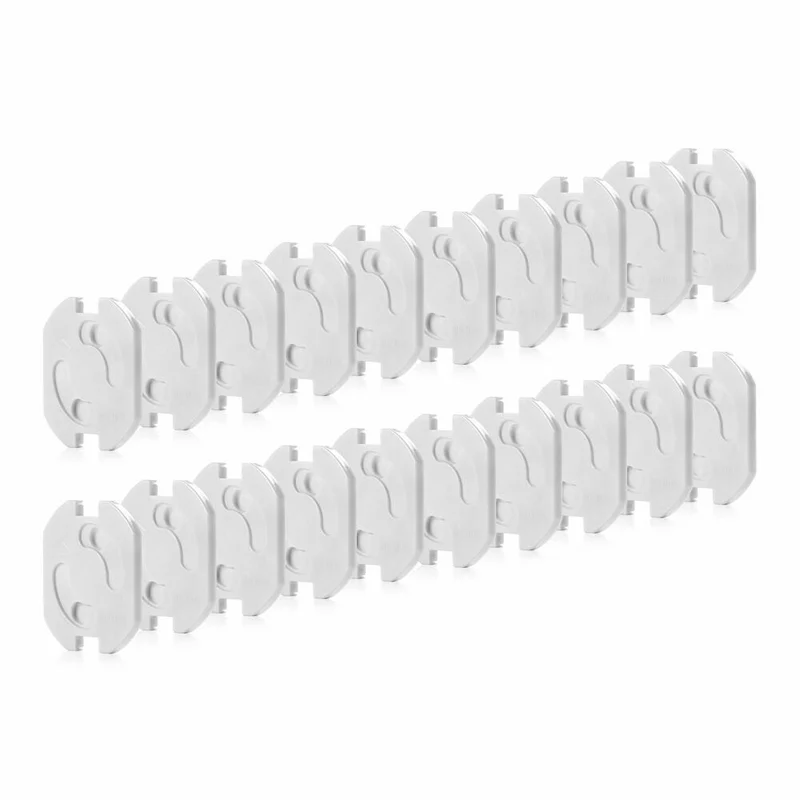 reer Steckdosenschutz, 20er Set, Steckdosen Schutz, Kindersicherung, Kinder Sicherung, Weiß, 32040