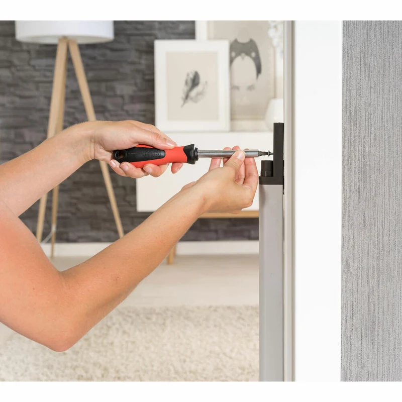 reer EasyFix Schnell-Montagesystem Tür- und Treppenwächtern, Trend Clearvision, Befestigungsleisten, Kindersicherung, 46051