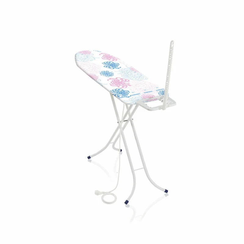 Leifheit Bügeltisch Classic M Basic Plus NF, Bügelbrett, mit Bügeleisenablage, Streckmetall, 120 x 38 cm, 72579
