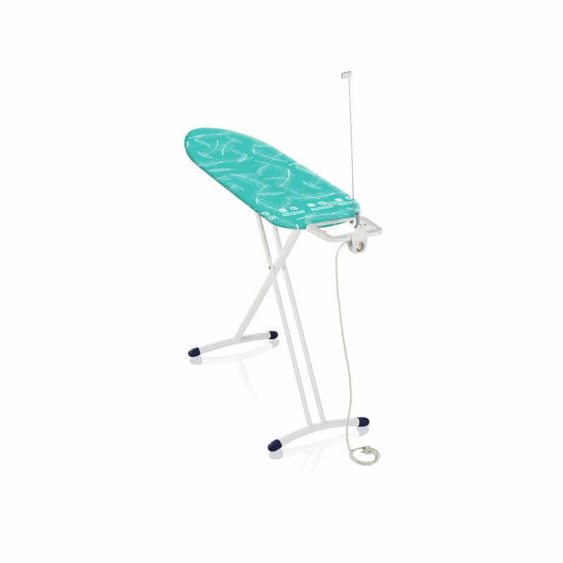 Leifheit Bügeltisch Air Board M Solid Plus NF, Bügelbrett, mit Thermo-Reflect-Bezug, Höhenverstellbar, 120 x 38 cm, 72588