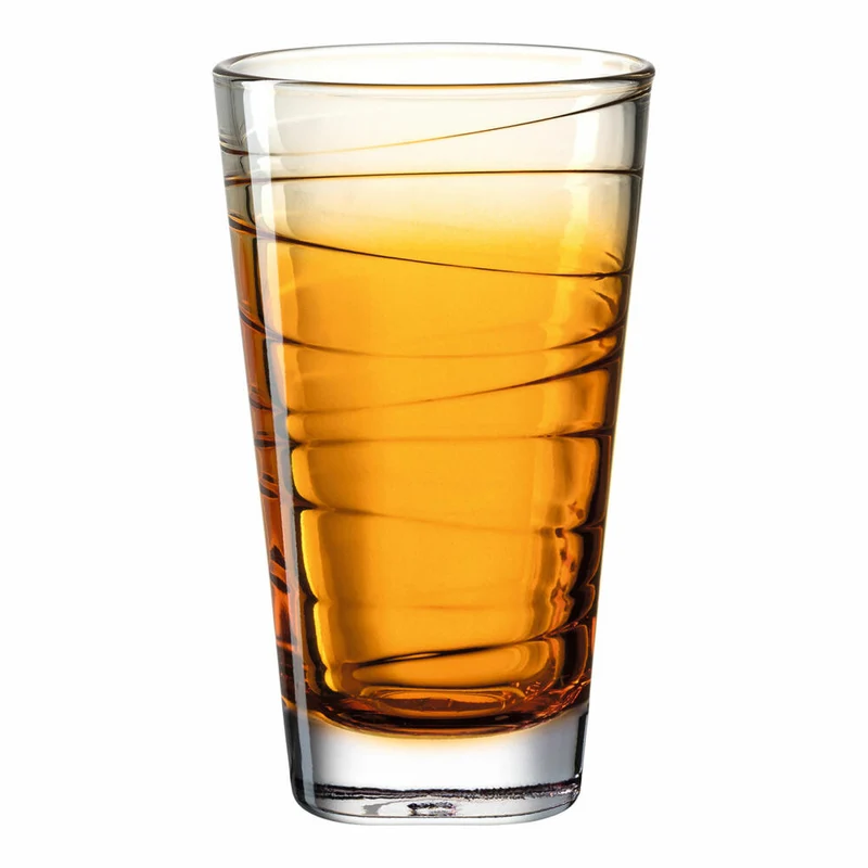 Leonardo Trinkglas Vario Struttura, Becher, Wasserglas, Kalk-Natron Glas, orange, 280 ml, 026835