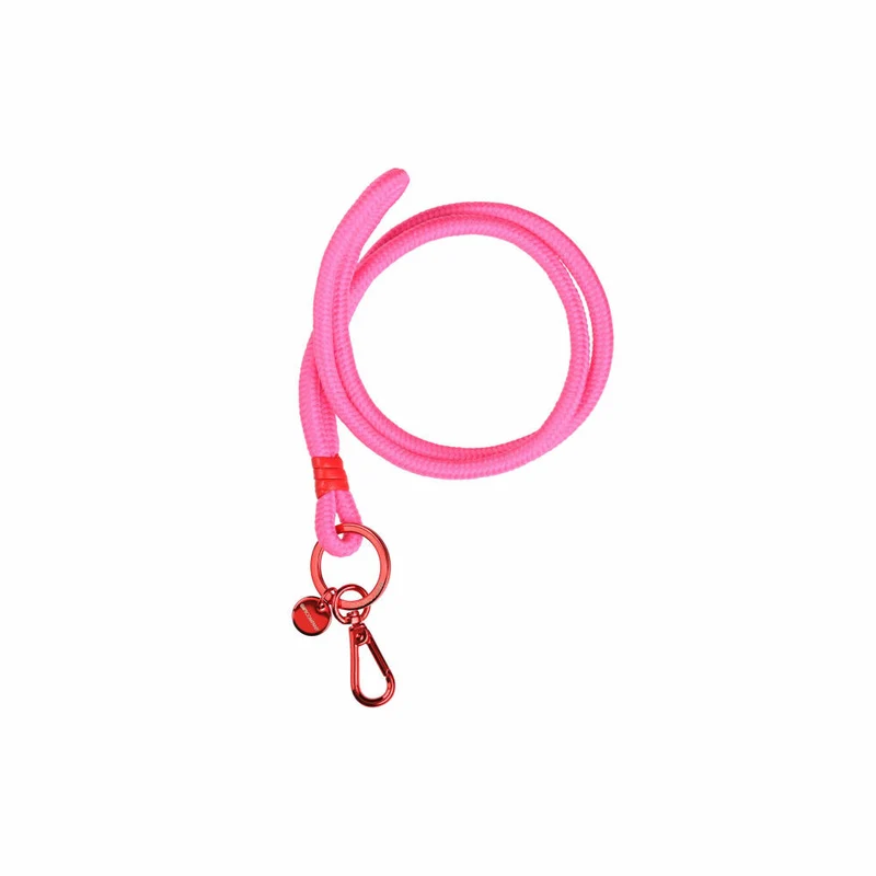 Gift Company Metropolitan Neo Lanyard, mit Karabiner, Schlüsselband, Schlüsselanhänger, Nylon, Pink / Rot, 1065201013