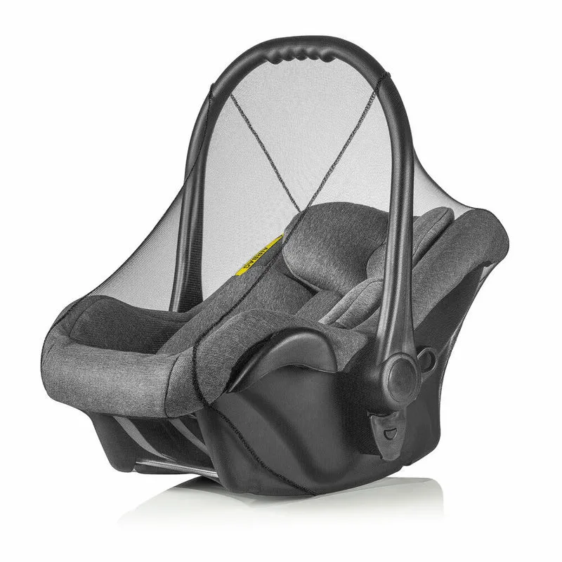 reer BiteSafe Insektenschutz für Babyschale, Moskitonetz, Mückennetz, Fliegennetz, Polyester, Schwarz, 87011