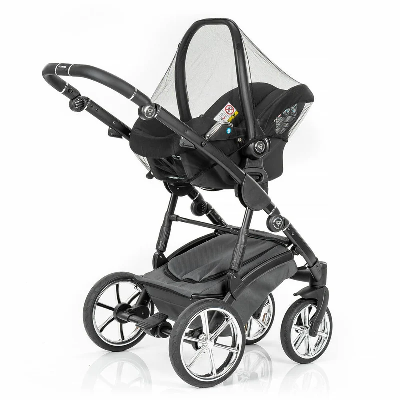 reer BiteSafe Insektenschutz für Babyschale, Moskitonetz, Mückennetz, Fliegennetz, Polyester, Schwarz, 87011
