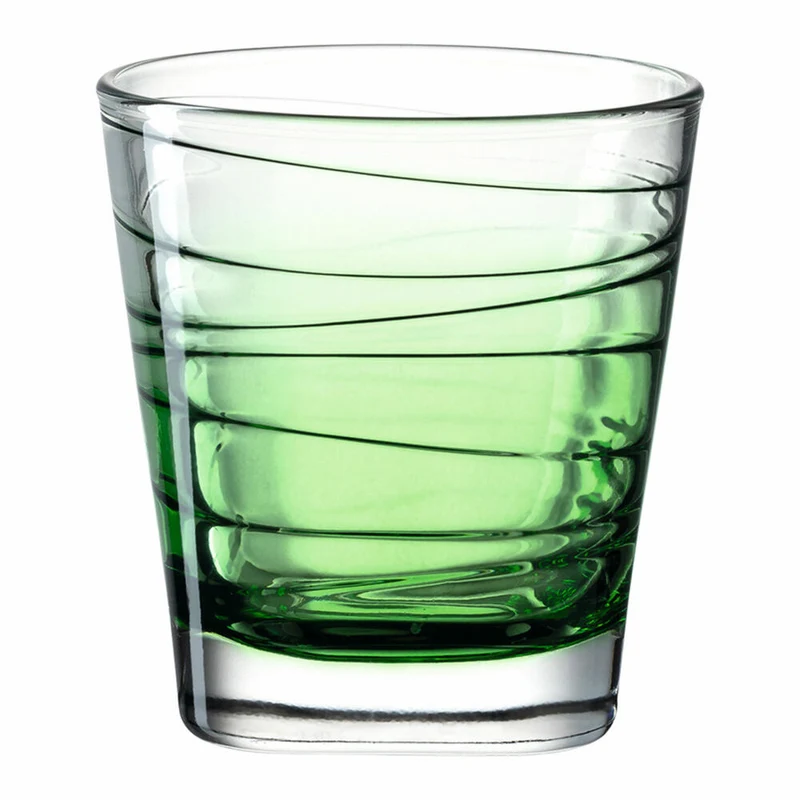 Leonardo Trinkglas Vario Struttura, Becher, Wasserglas, Kalk-Natron Glas, grün, 250 ml, 026840