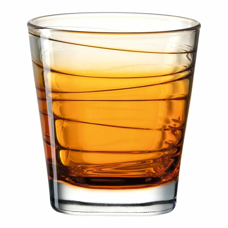 Leonardo Trinkglas Vario Struttura, Becher, Wasserglas, Kalk-Natron Glas, orange, 250 ml, 026841