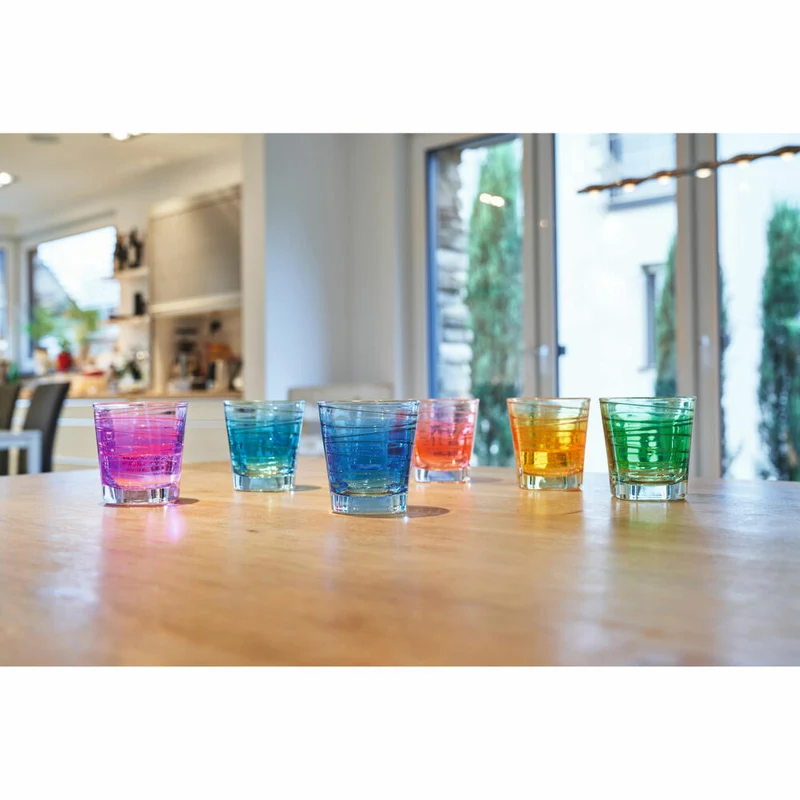 Leonardo Trinkglas Vario Struttura, Becher, Wasserglas, Kalk-Natron Glas, violett, 250 ml, 026843