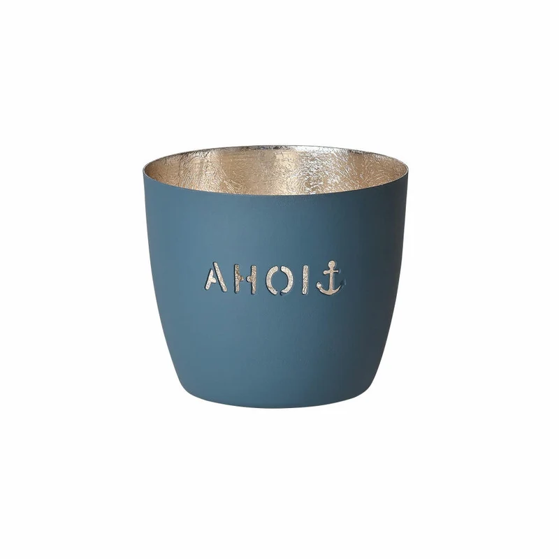 Gift Company Windlicht Madras Ahoi M, Teelichthalter, Kerzenhalter, Eisen, Windsor, Gold, 8.5 cm, 1031104064
