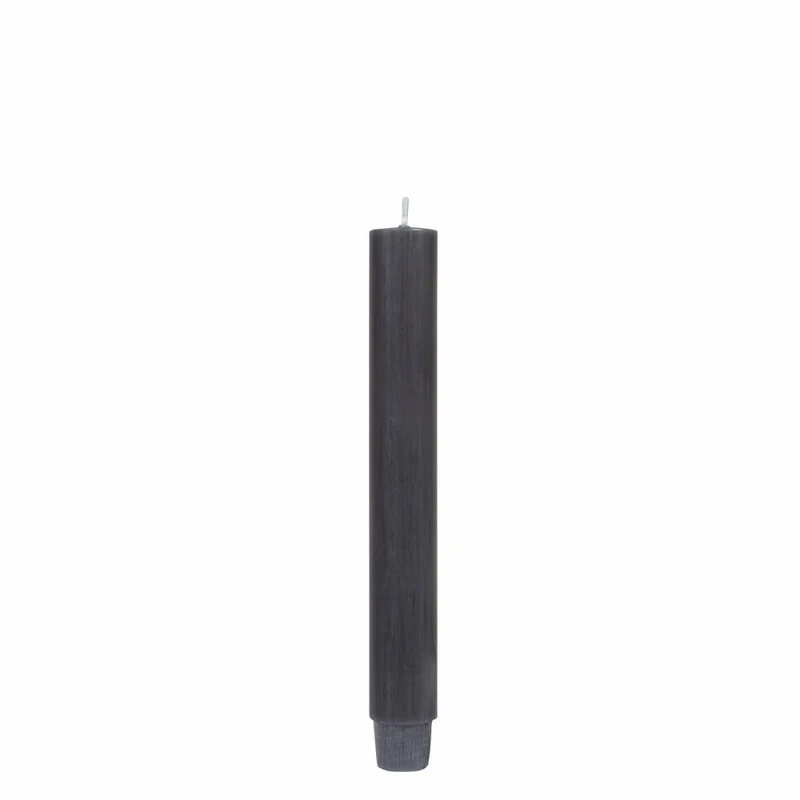 Gift Company Stabkerze, Tafelkerze, Leuchterkerze, Stab Kerze, Paraffin, Grafit, L 20 cm, 1025803019