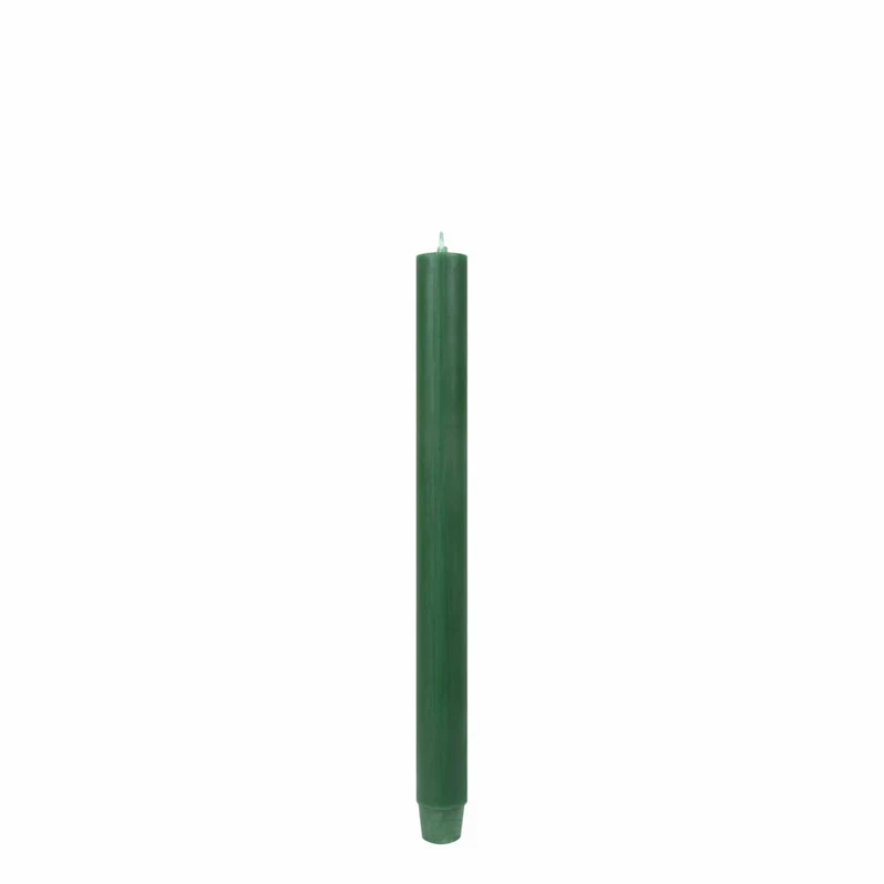 Gift Company Stabkerze, Tafelkerze, Leuchterkerze, Stab Kerze, Paraffin, Jagdgrün, L 29 cm, 1025804008