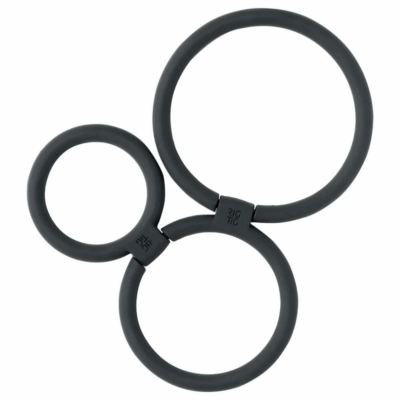 Rig-Tig Untersetzer Circles Black, Topfunterlage, Silikon, Nylon, Schwarz, 13 cm, Z00058