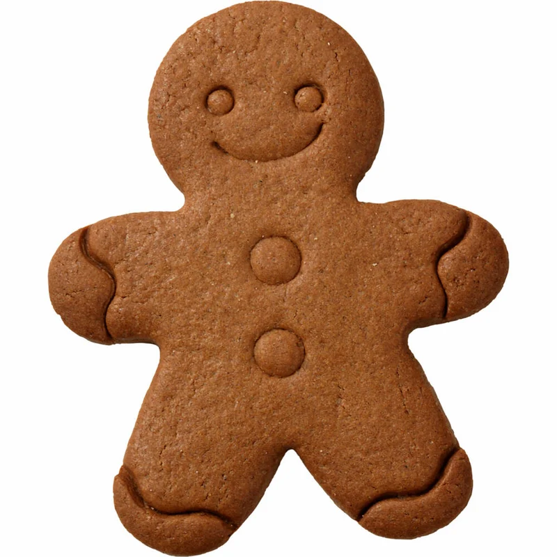 Birkmann Ausstechform Gingerman, mit Innenprägung, Ausstecher, Plätzchenform, Keks, Plätzchen, Edelstahl, 12 cm, 194144