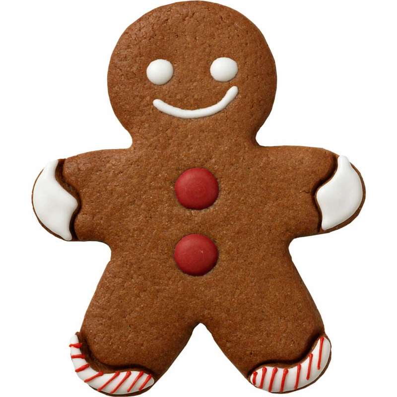 Birkmann Ausstechform Gingerman, mit Innenprägung, Ausstecher, Plätzchenform, Keks, Plätzchen, Edelstahl, 12 cm, 194144