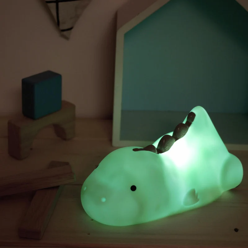reer lumilu Lazy Friends Dino, Nachtlicht, Schlummerlicht, Beruhigungslicht, LED, mit Timer, 52223