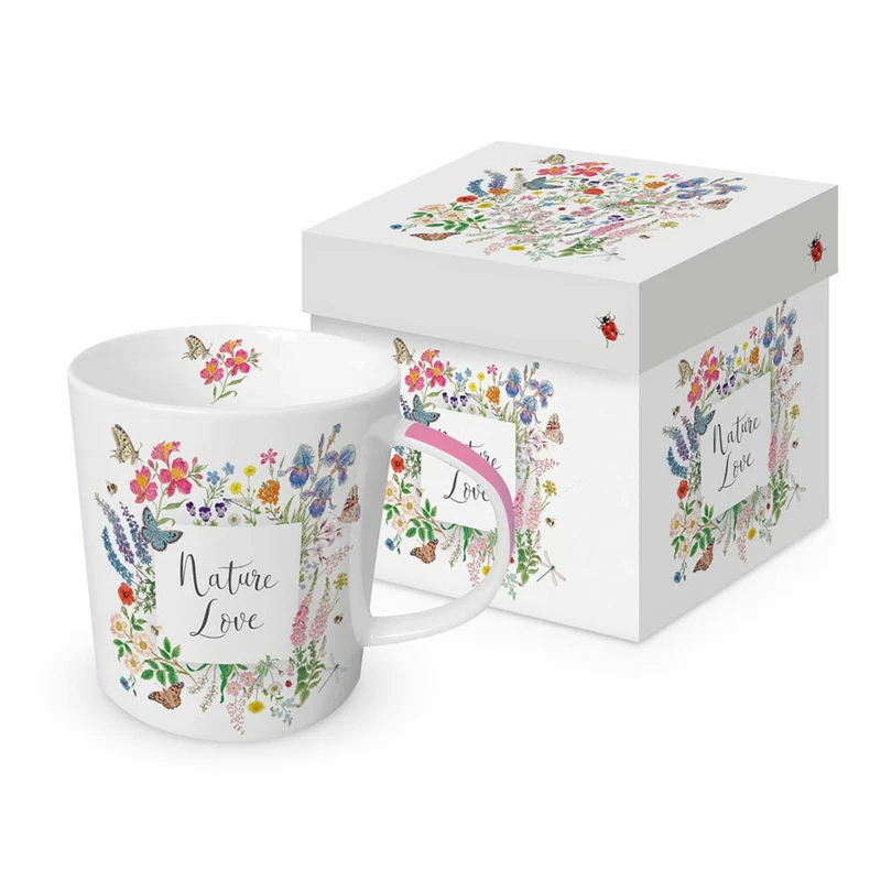 PPD Nature Love Trend Mug, in Geschenkbox, Tasse, Teetasse, Kaffee Becher, 350 ml, 604351