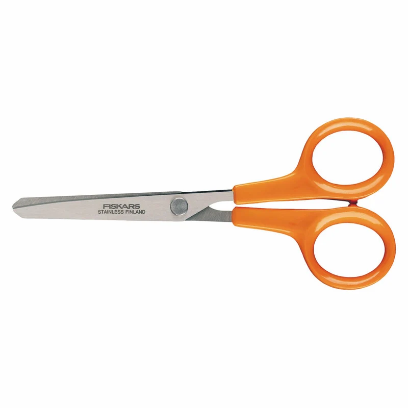 Fiskars Classic Hobbyschere, Bastelschere, Hobby Schere, Papierschere, Stahl, 13 cm, 1005154