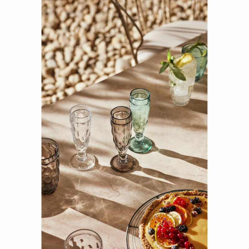 Leonardo Sektglas Brindisi, Sektflöte, Sektkelch, Kalk-Natron Glas, grün, 140 ml, 021608
