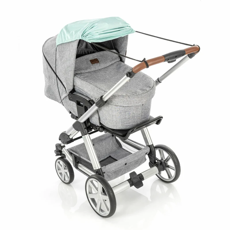 reer ShineSafe Sonnensegel, Sonnenschutz, UV Schutz, Kinderwagen, Mint, 84213