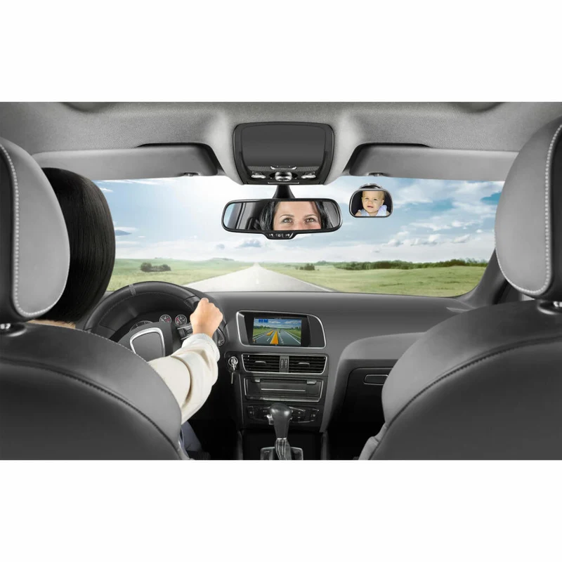 reer ParentsView Auto-Sicherheitsspiegel, Baby-Rücksitzspiegel, Autospiegel, Rückspiegel, Rücksitzspiegel, 86021