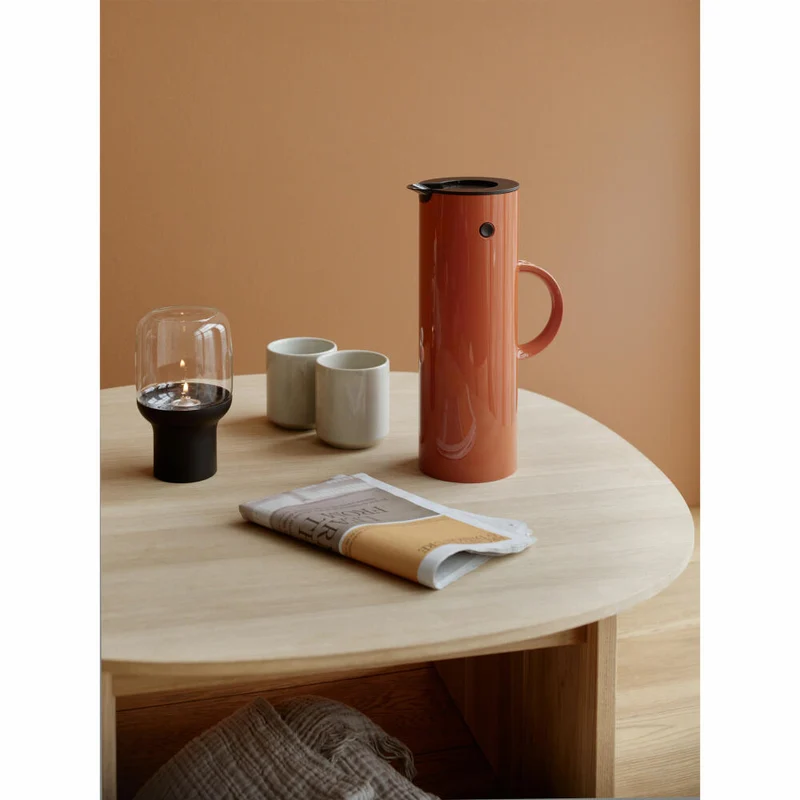 Stelton Windlicht Hoop Black, Teelichthalter, Dekolicht, Stahl, Glas, Schwarz, 17 cm, 618