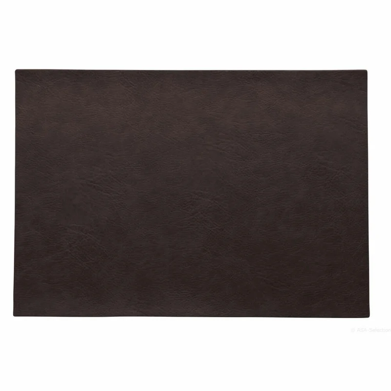 ASA Selection vegan leather Tischset Black Coffee , Platzmatte, Platzdeckchen, Untersetzer, PU Lederoptik, Braun, 78304076