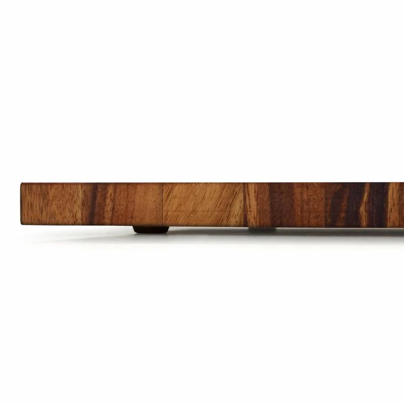 Continenta Schneidebrett Stirnholz, Küchenbrett, Holzbrett, Servierbrett, Akazienholz, 54 x 29 cm, 4852