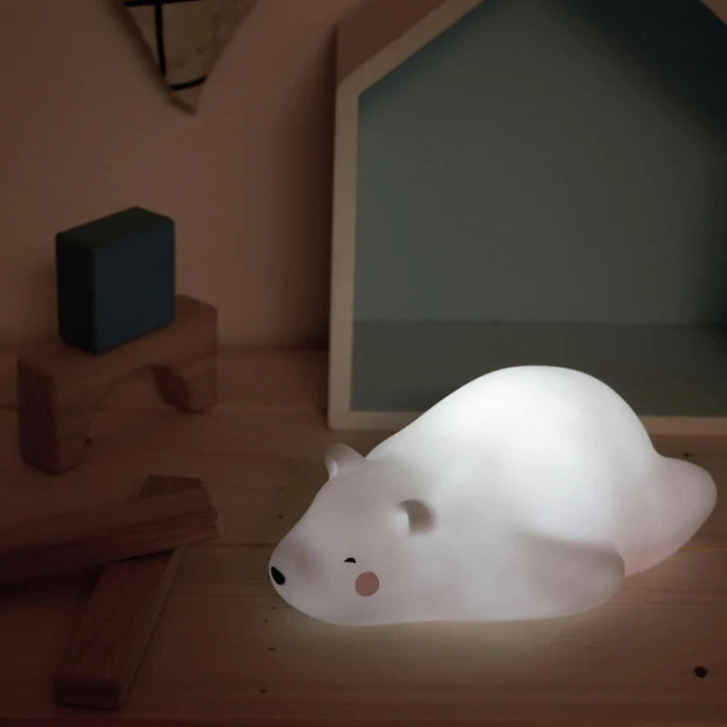 reer lumilu Lazy Friends Bär, Nachtlicht, Schlummerlicht, Beruhigungslicht, LED, mit Timer, 52230