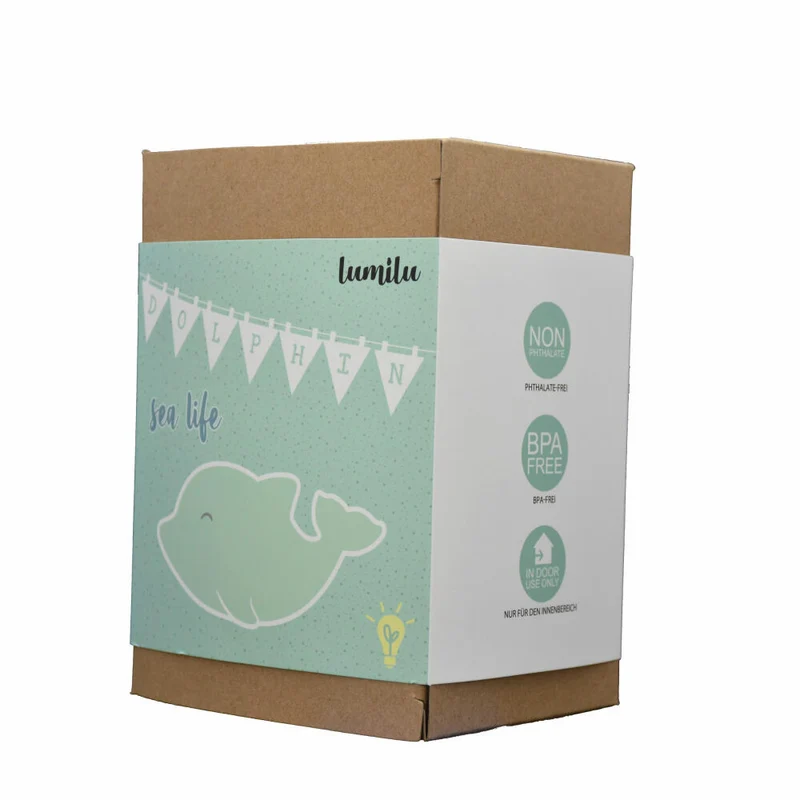 reer lumilu Sea Life Delfin, Nachtlicht, Schlummerlicht, Beruhigungslicht, LED, Timer, 52293