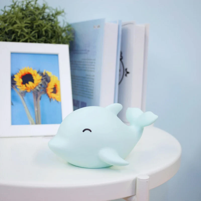 reer lumilu Sea Life Delfin, Nachtlicht, Schlummerlicht, Beruhigungslicht, LED, Timer, 52293
