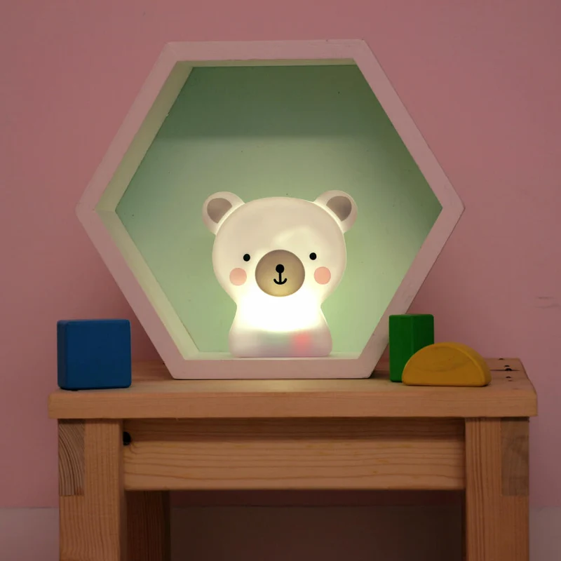 reer lumilu Cute Friends Bär, Nachtlicht, Schlummerlicht, Beruhigungslicht, LED, Timer, 52310