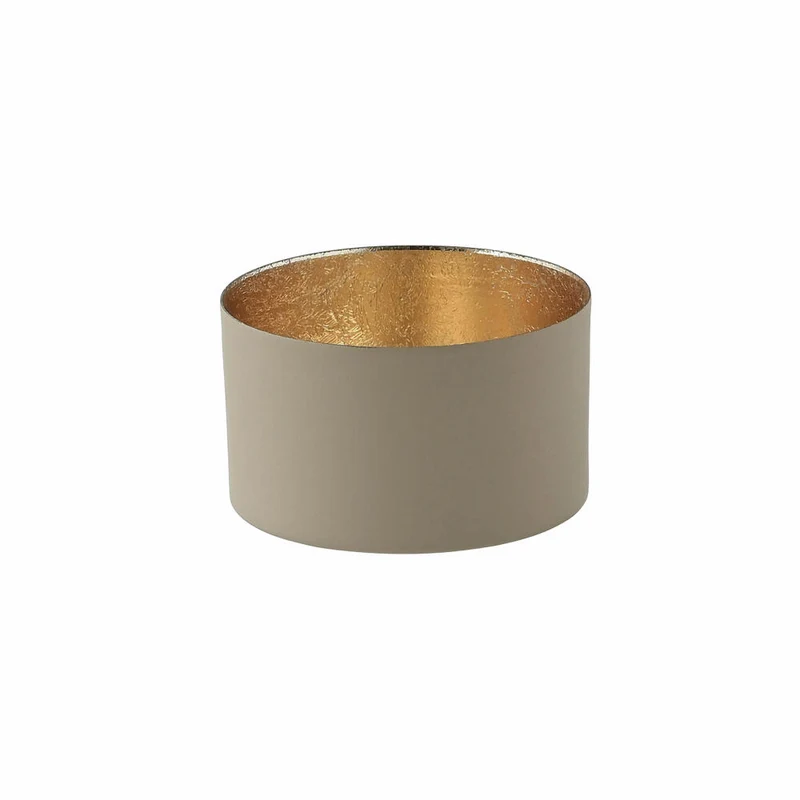 Gift Company Windlicht Chennai S, Teelichthalter, Kerzenhalter, Eisen, Sandstone, Gold, 5 cm, 1054603029