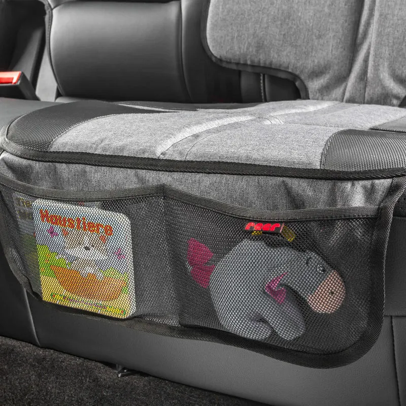 reer TravelKid MaxiProtect Autositz-Schutzunterlage, Unterlage für Kindersitz, Kindersitzunterlage, mit Taschen, 86071