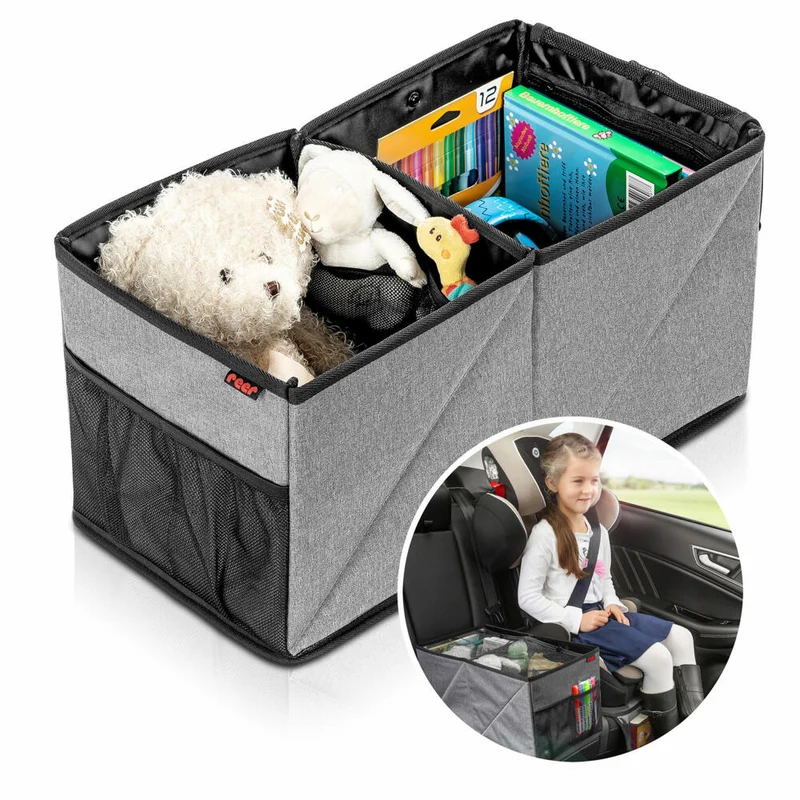 reer TravelKid Box Auto-Ordnungsbox, Rücksitz, Utensilientasche Auto, Organizer, 86081