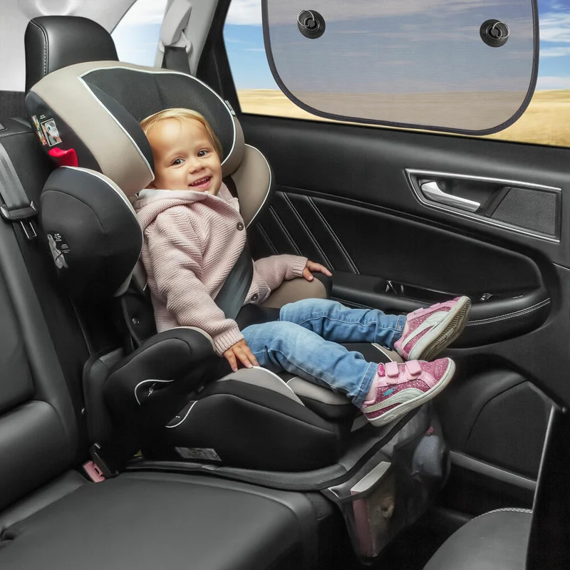 reer TravelKid Sun Basic Auto-Sonnenschutz, 2er Set, Sonnenschutz, Blendschutz, Sichtschutz, UV Schutz, Auto, 86141