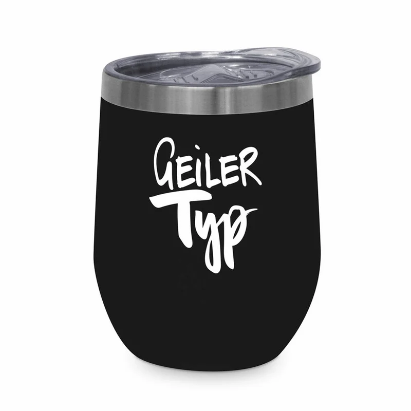 PPD Geiler Typ Thermo Mug, Thermobecher, Coffee To Go, Isobecher, Iso Becher, 350 ml, 441330