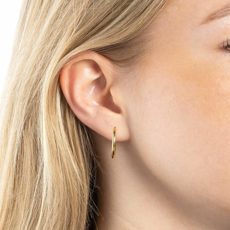 Leonardo Jewels Kreole gold Alida Beautys, Creole, Ohrringe, Ohrschmuck, Edelstahl IP gold, gold, 021623