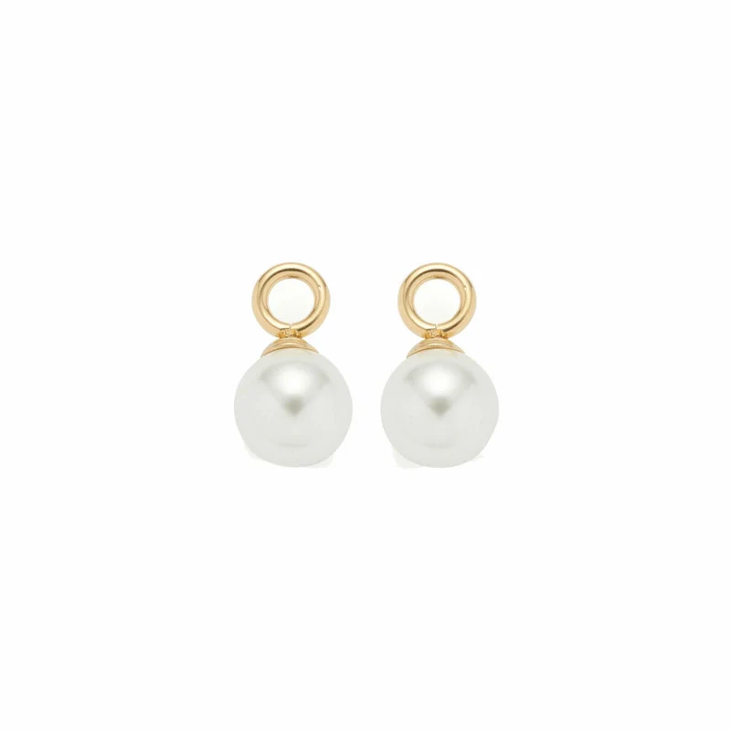 Leonardo Jewels Anhänger 2er Set gold Perla Beautys, Kettenanhänger, Modeschmuck, Edelstahl IP gold, Imitationsperlen, weiß, 021627