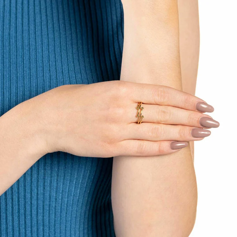 Leonardo Jewels Ring 16 Melinda Ciao, Fingerring, Fingerschmuck, Edelstahl IP gold, gold, 021660