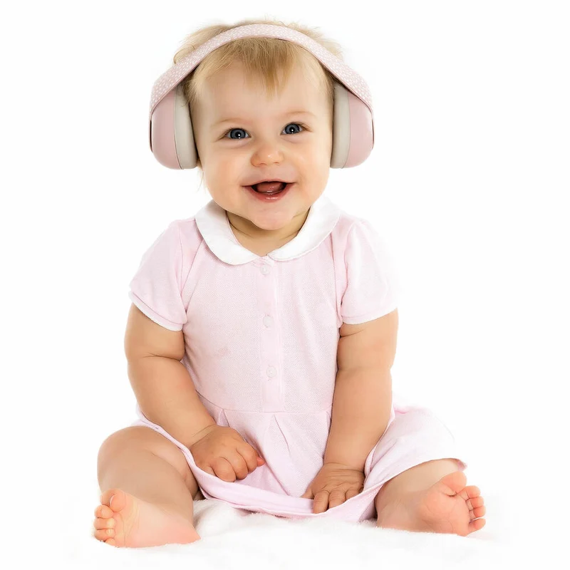 reer SilentGuard Baby Kapselgehörschutz, Gehörschutz, Ohrenschutz, Lärmschutz, Rosa, 53074