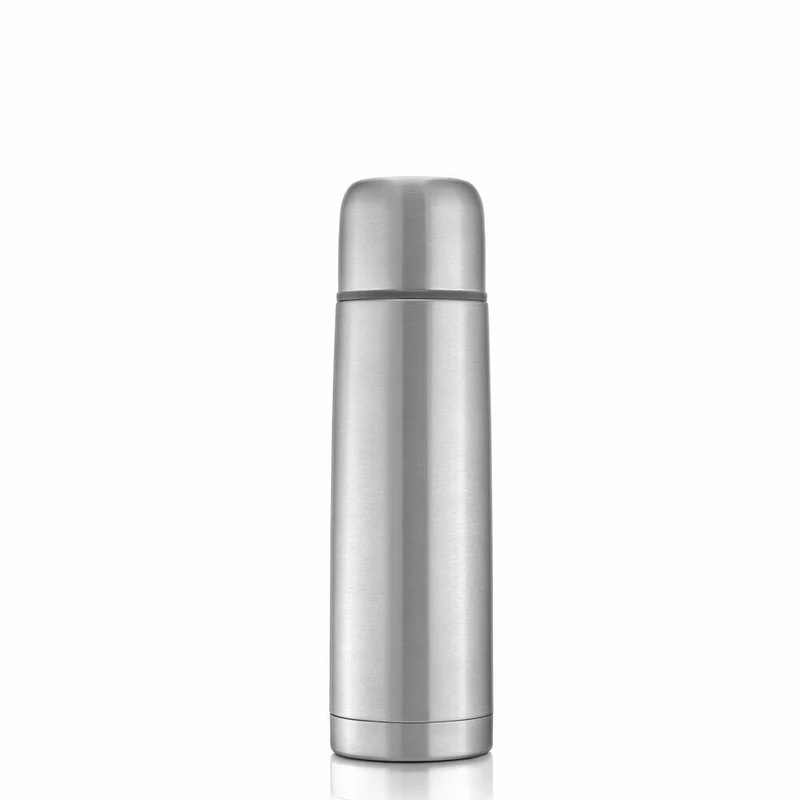 reer Pure Edelstahl-Isolierflasche, Isoflasche, Thermoflasche, Iso Flasche, Trinkflasche, 500 ml, 90508