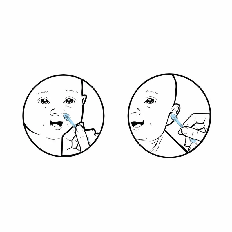 reer bebon angel Nasen- und Ohrenreiniger, Nasenreiniger, Ohren Reiniger, Blau, BEB2001