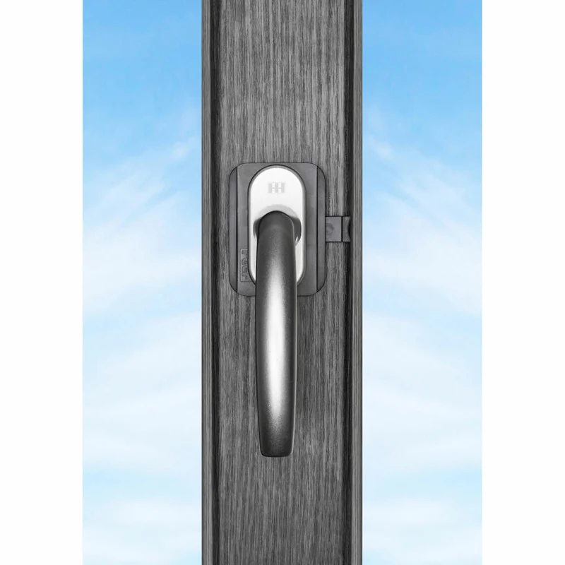 reer WinLock Fenster- und Balkontürsicherung, Fenstersicherung, Kinder Sicherung, Klemmschutz, Anthrazit, 70021