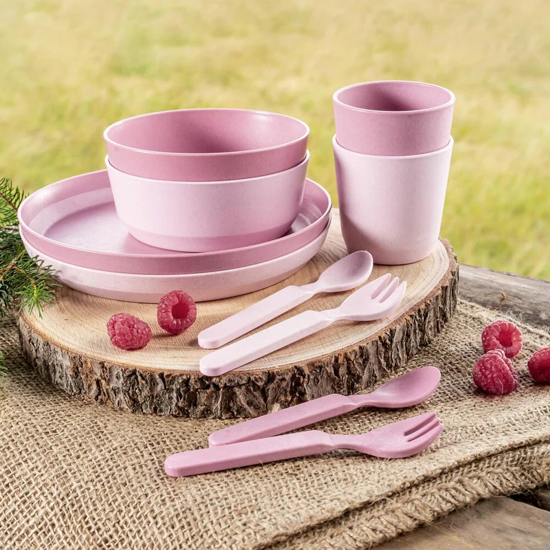 reer Growing Schale, 2er Set, Schüssel, Müslischale, Kindergeschirr, Kinder Geschirr, Rosa, 22084