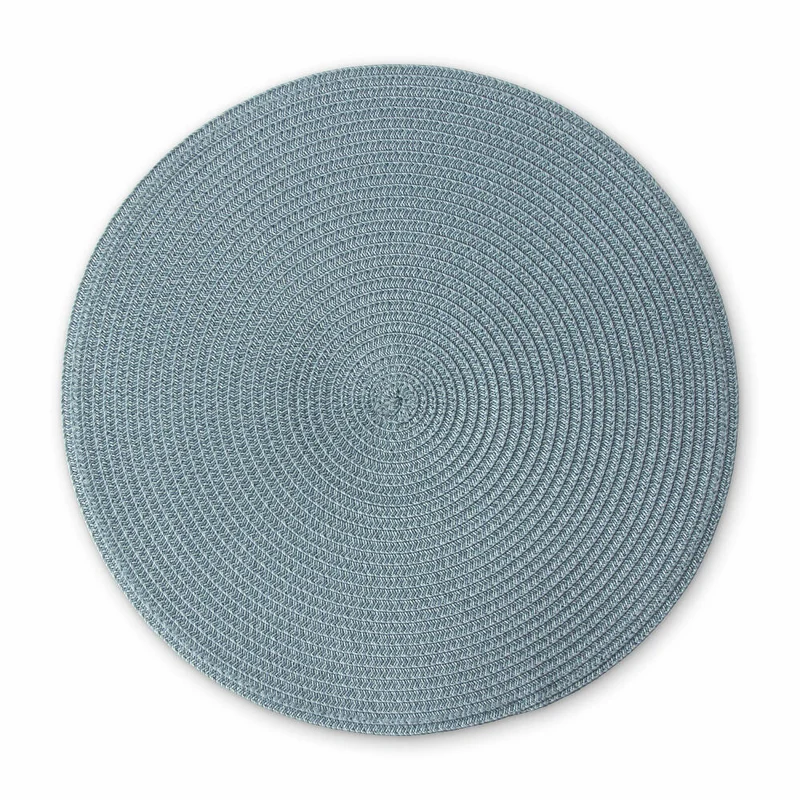 Continenta Tischset Rund, Platzset, Platzdecke, Platzmatte, Untersetzer, Kunststoff, Ø 38 cm, Graublau, 6625