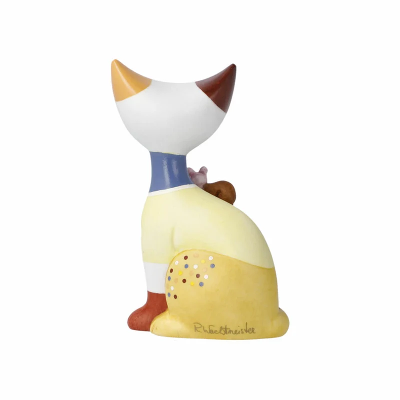 Goebel Figur Rosina Wachtmeister - Nicola, Dekofigur, Katze, Porzellan, Bunt, 7.5 cm, 31400651