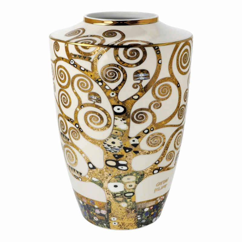 Goebel Vase Gustav Klimt - Der Lebensbaum, Dekovase, Artis Orbis, Porzellan, Bunt, 24 cm, 67061551