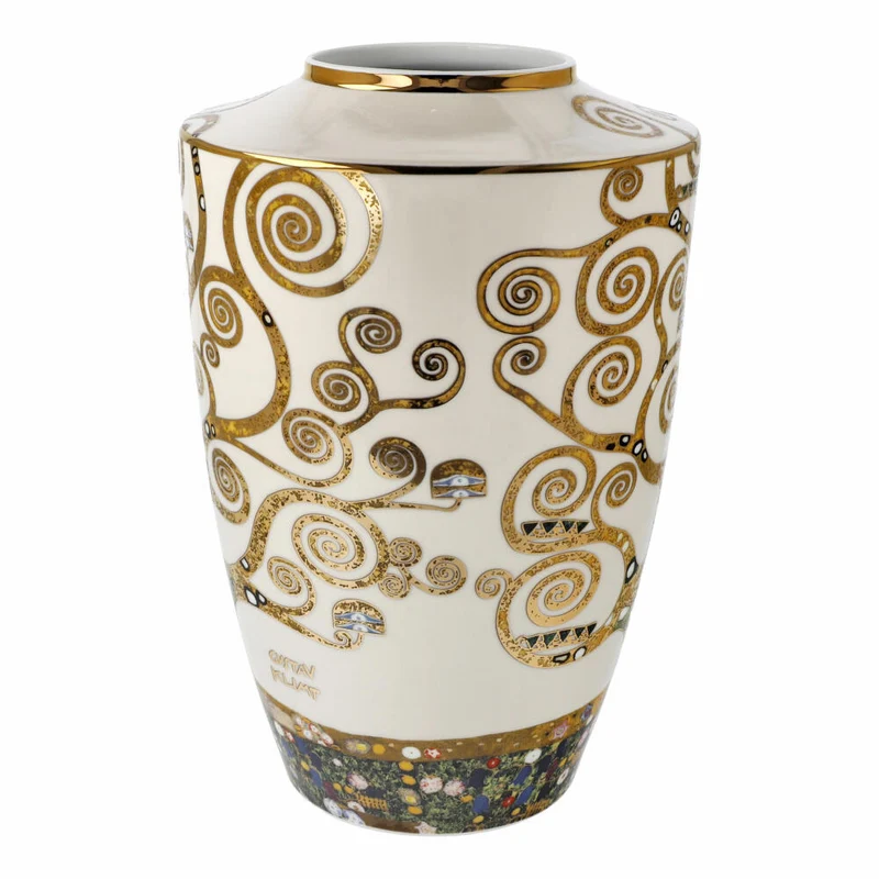 Goebel Vase Gustav Klimt - Der Lebensbaum, Dekovase, Artis Orbis, Porzellan, Bunt, 24 cm, 67061551