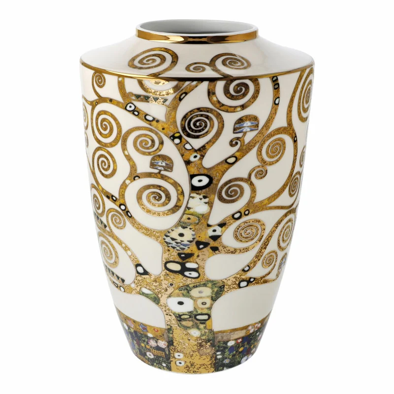 Goebel Vase Gustav Klimt - Der Lebensbaum, Dekovase, Artis Orbis, Porzellan, Bunt, 24 cm, 67061551