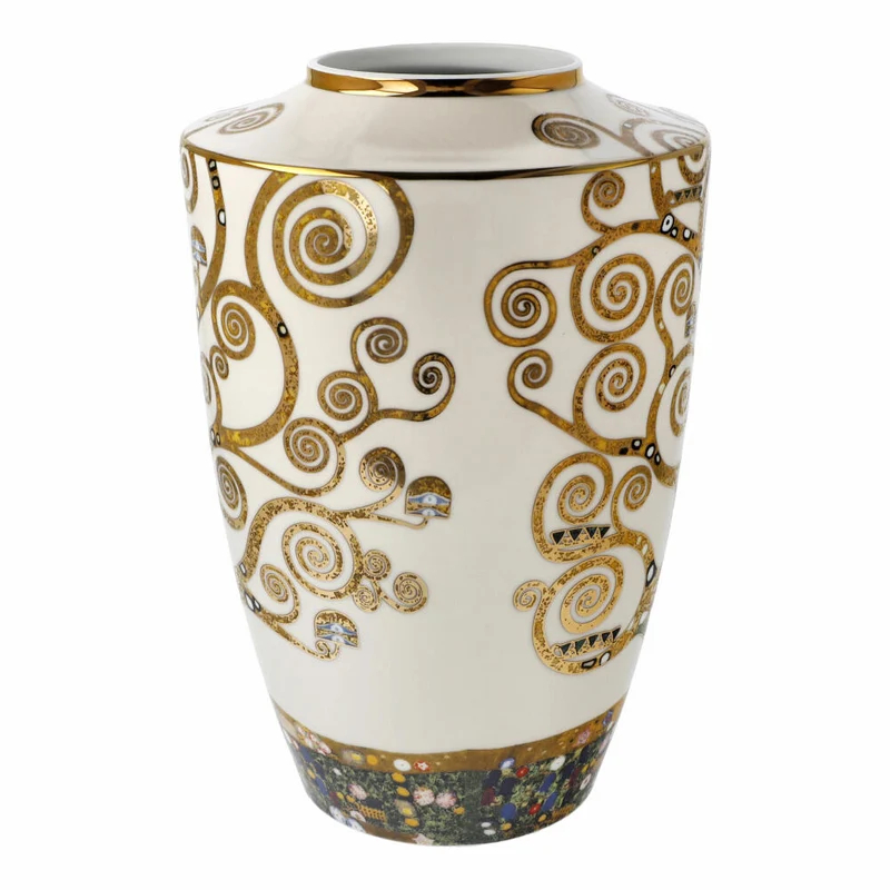 Goebel Vase Gustav Klimt - Der Lebensbaum, Dekovase, Artis Orbis, Porzellan, Bunt, 24 cm, 67061551